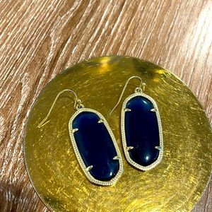 Kendra Scott Elle Drop Navy Earrings